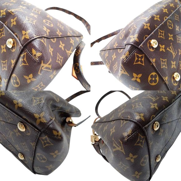 343875AR (X6) Louis Vuitton Crossbody Bag Montaigne MM Brown Monogram - Picture 6 of 10